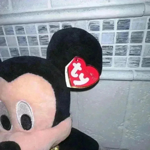 Ty Beanie Buddy Mickey Mouse Plush Toy One Size Black Red - Picture 5 of 14